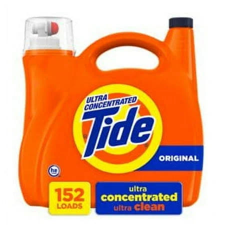 Tide Ultra Concentrated HE Laundry Detergent, 170 fl oz – 152 Loads, Original Scent