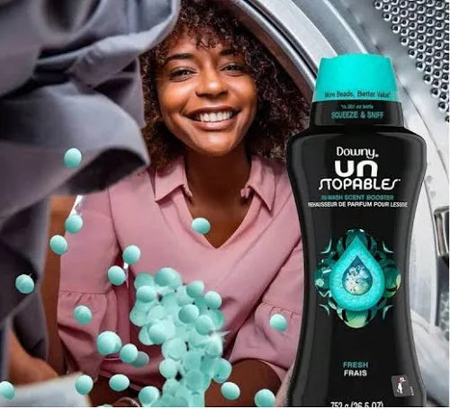 Downy Unstopables In-Wash Scent Booster Beads, Fresh, 39.9 oz – Long-Lasting Freshness