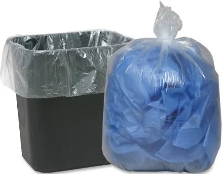Kirkland 10-Gallon Wastebasket Liners, Clear, 500-Count – Bulk Value