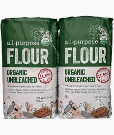 Kirkland Signature Organic Unbleached All-Purpose Flour 10 lbs (2-Pack) | Premium Organic Baking Flour