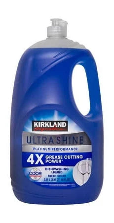 Kirkland Ultra Shine Liquid Dish Soap, Fresh, 90 fl oz – Grease Fighting