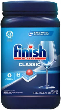 Finish Powerball Quantum Dishwasher Tabs, 100-Count – 3-in-1 Clean