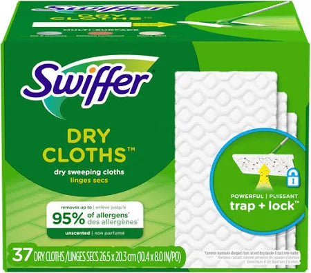 Swiffer Heavy Duty Dry Sweeping Cloth Refills, 50-Count – Floor Dust Control
