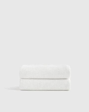Unitex 100% Cotton Towels, White, 14x17 in, 52-Count – Reusable & Absorbent