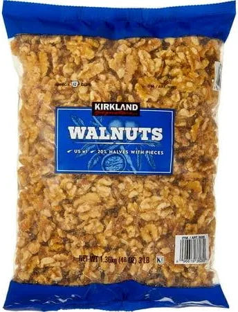 Kirkland Walnut Halves & Pieces, 3 lb – US #1 Grade, Kosher