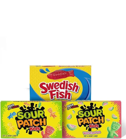 Sour Patch Kids & Swedish Fish Mini Candy Variety – 200 Count | Soft, Chewy, Tangy & Sweet Mixed Treats