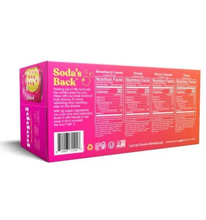 Poppi Prebiotic Soda Variety Pack, 12 fl oz Cans, 15-Count – Gut Health, Low Sugar, Sparkling Refreshment