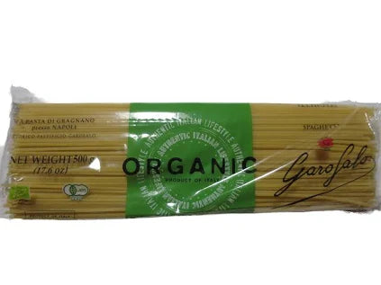Garofalo Organic Spaghetti Noodles 17.6 oz, 8-Count | Authentic Italian Pasta, Non-GMO & Certified Organic
