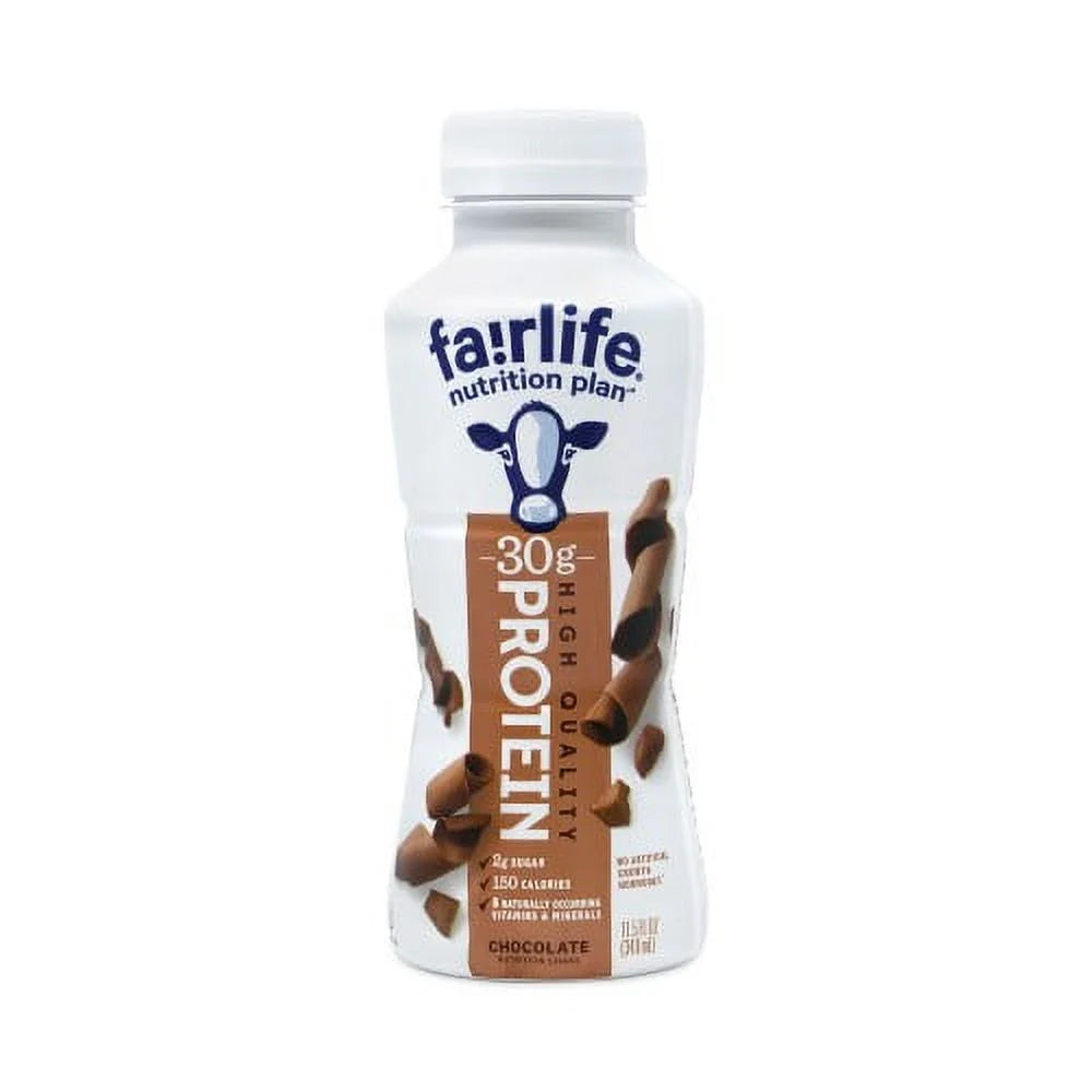 Fairlife Nutrition Plan High Protein Chocolate Shake – 30g Protein, 11.5 fl oz, 12-Pack | Low Sugar, Lactose-Free, Gelatin-Free