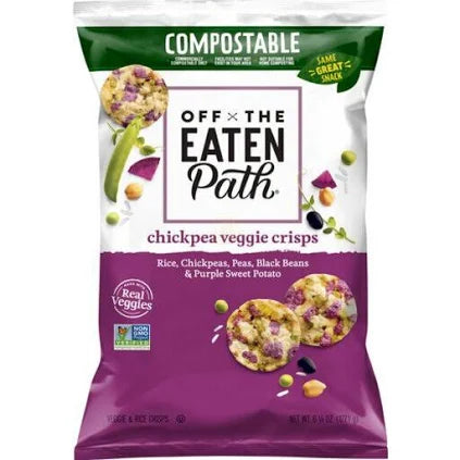 Off The Eaten Path Veggie Crisps Variety Pack – 26 Count (1.25 oz Bags) | 2 Flavors, Plant-Based Snack, Gluten-Free