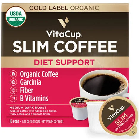VitaCup Slim Instant Coffee Packets – 30‑Count, Boost Metabolism & Diet Support, Zero Sugar