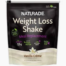 NATURADE Plant-Based Weight Loss High Protein Shake, Vanilla Crème, 2.5 lbs – Vegan, Low Calorie, 100% Plant Protein